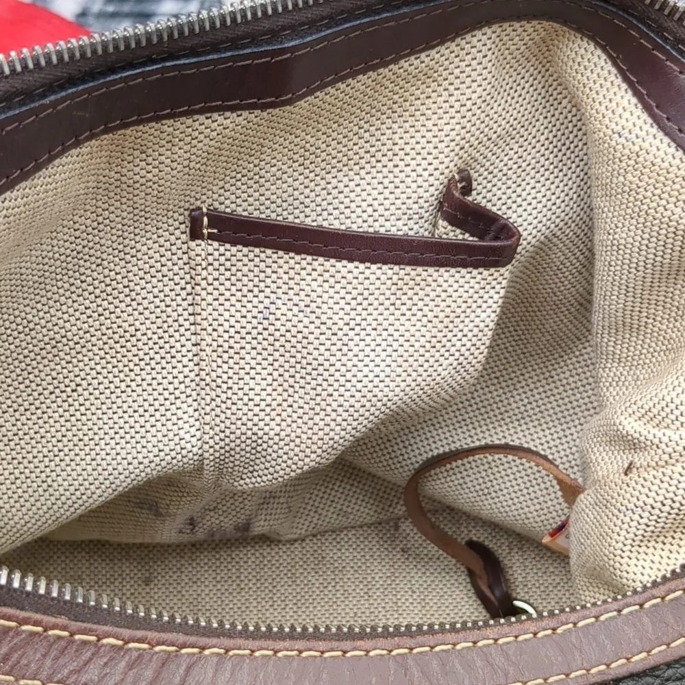 DOONEY & BOURKE 1975 EAST WEST HOBO SHOULDER BAG BLACK
